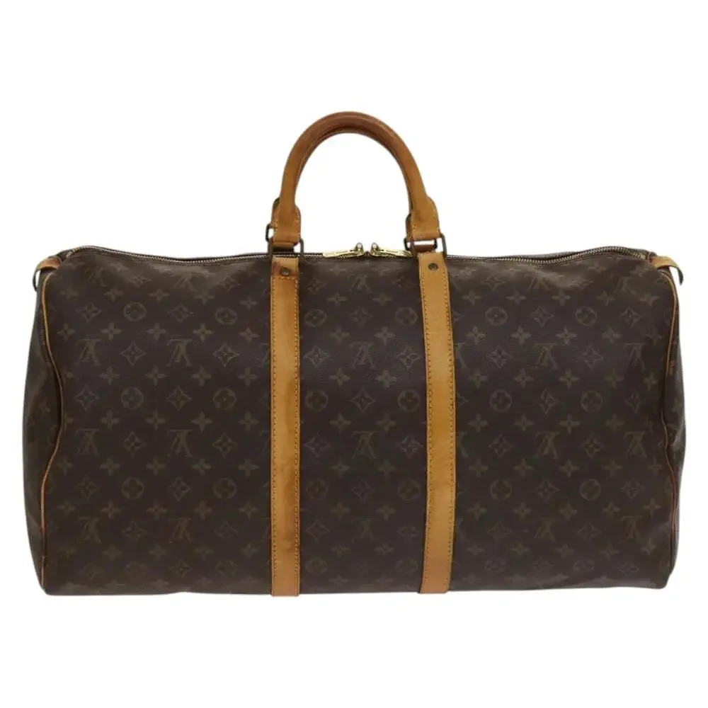 LOUIS VUITTON Monogram Keepall 55 Boston Bag M41424